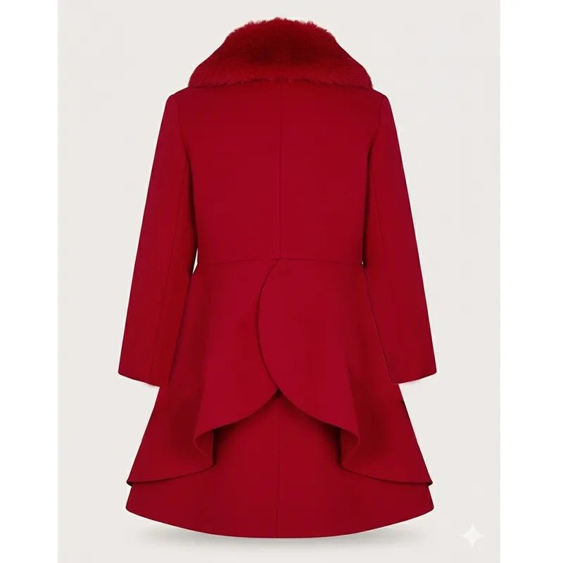 womens-red-swing-fur-collar-wool-coat