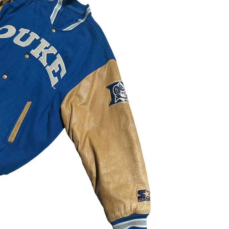 duke-university-blue-and-tan-brown-varsity-jacket