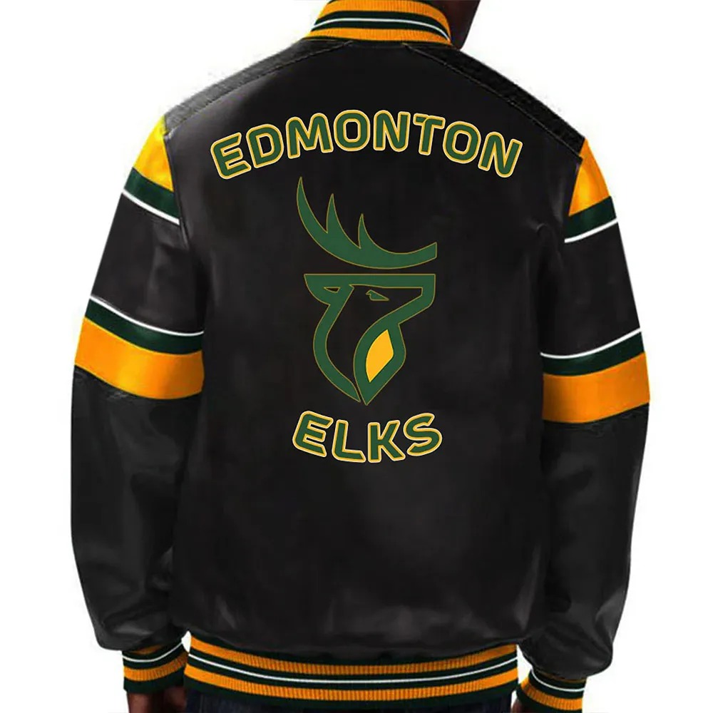 edmonton-elks-striped-black-leather-jacket
