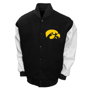iowa-hawkeyes-black-and-white-varsity-jacket