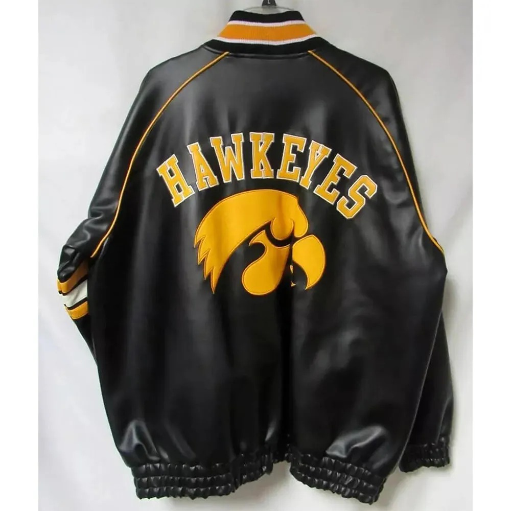 iowa-hawkeyes-striped-black-leather-jacket