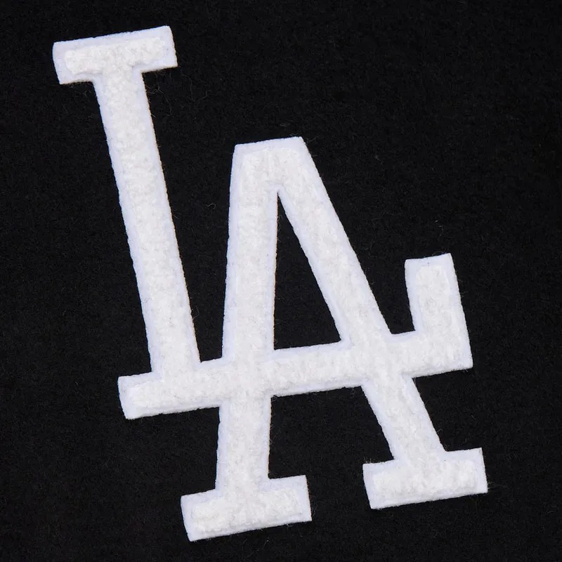 la-dodgers-black-out-vintage-logo-black-varsity-jacket