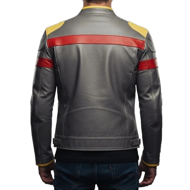 mens-red-yellow-striped-gray-leather-jacket