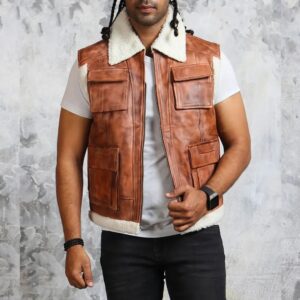 mens-winter-leather-vest-with-fur-lining