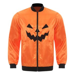 party-halloween-orange-satin-jacket