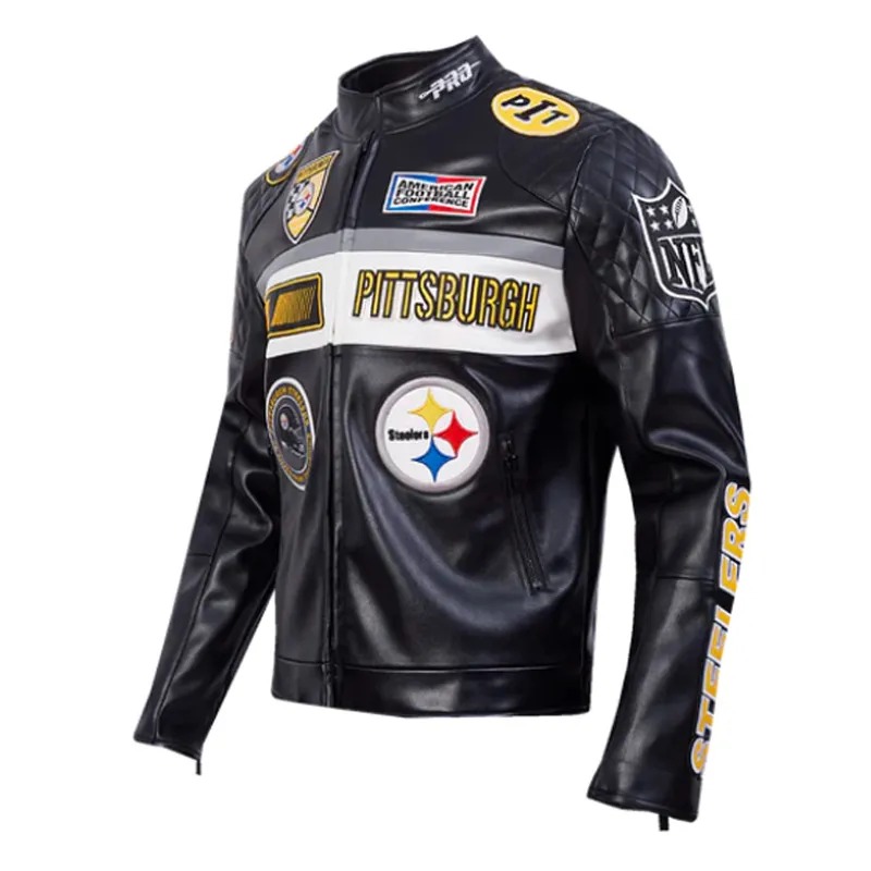 pittsburgh-steelers-moto-black-jacket