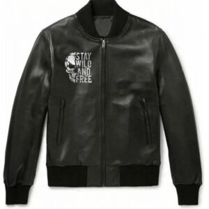 stay-wild-and-free-black-leather-jacket-scaled