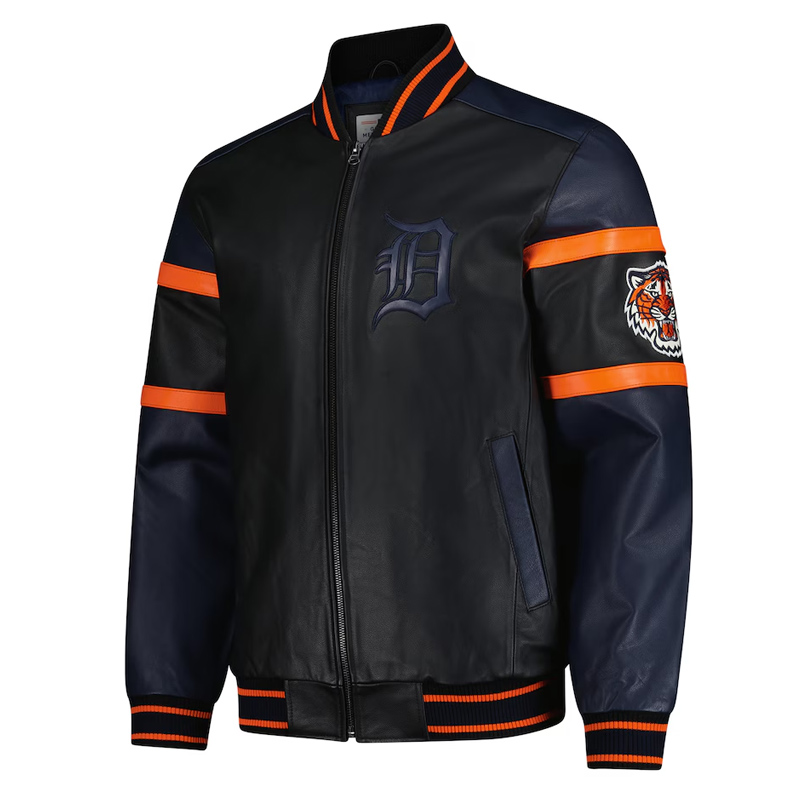 striped-detroit-tigers-varsity-leather-jacket
