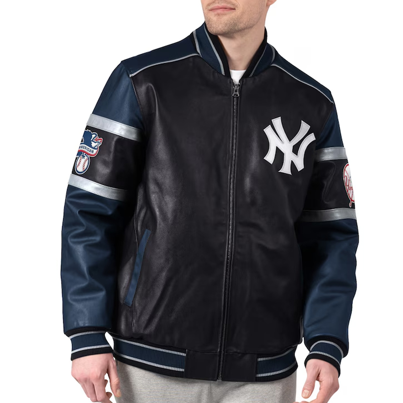 striped-new-york-yankees-varsity-leather-jacket